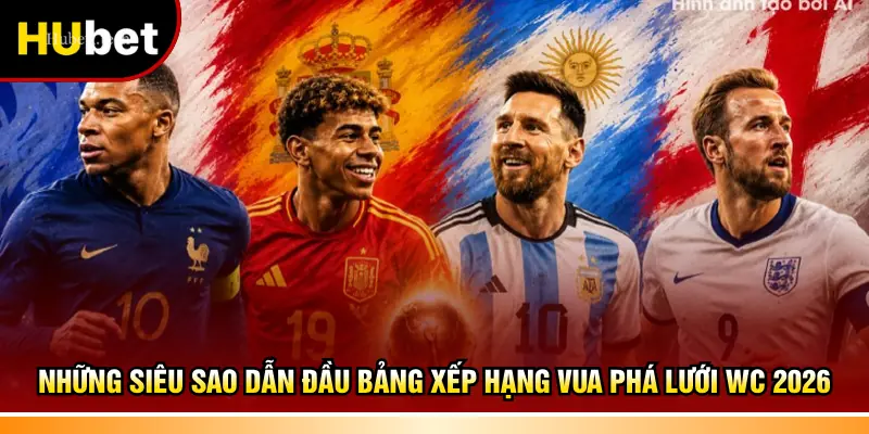 Những siêu sao dẫn đầu bảng xếp hạng vua phá lưới WC 2026